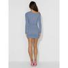 Autunno Donna Senza Spalline Sexy Collo Obliquo Pieghettato Pacchetto Fianchi Abiti Slim