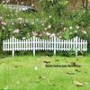 European-Style Plastic Garden Fence - Insertable Pastoral Picket Enclosure
