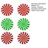 6Pcs/Set Christmas Candy Stickers Round Candy Floor Decals Adhesive Festive Candy Stickers for Walls Windows Doors Holiday Decoration