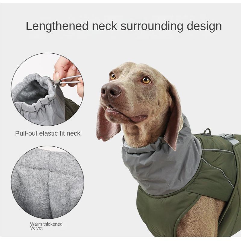 New Winter Pet Dogs Keep Warm Cotton-padded Jacket Dogs Waterproof Padded Clothes Outdoor Waterproof Clothes for Pets and Dogs.