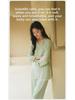 Women's High-End Modal Pajama Set: Long-Sleeved Top, Trousers, Chest Pads - Ideal for Autumn and Winter