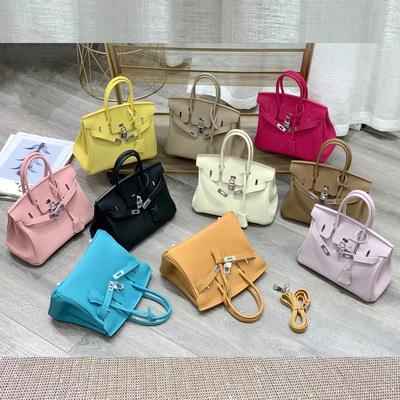 Small Handbag Women's Handbag Platinum Bag Cowhide Bag Pairing Bonus Togo Top Layer Leather Women's Bag Genuine Leather Shoulder Bag