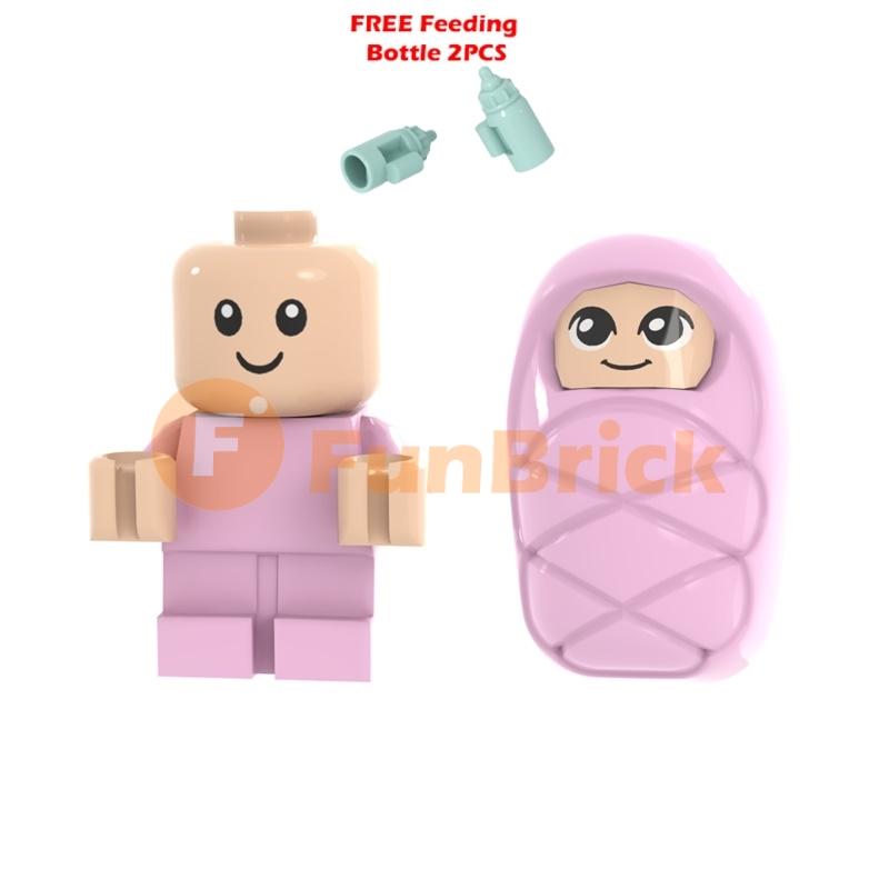 Non-Toxic Babies Building Blocks Toys Moc Bricks Diy Infant Carriage Children Gifts