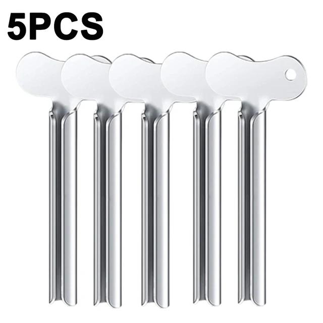 5/1PCS Bathroom Metal Toothpaste Squeezer Stainless Steel Tube Squeezer Universal Key Roller for Tube Creams Paint Squeezer Tool