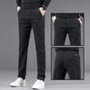 Autumn and Winter Thickened Men's Casual Pants Elastic Loose Straight Slim Business High-end Versatile Long Pants Men's Clothing