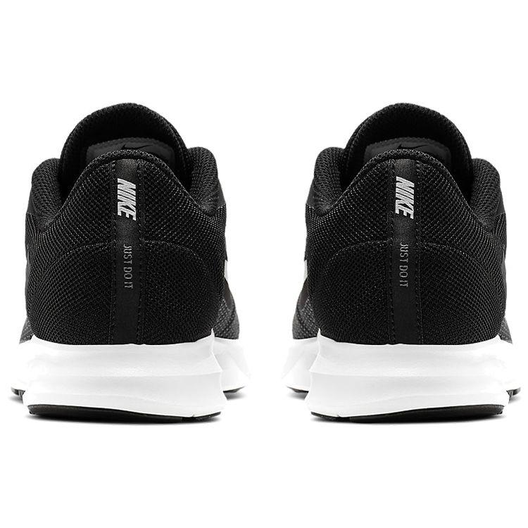 Nike Downshifter 9 Woven Durable Low-Top Kids Running Shoes Kids Sneaker Black White AR4135-002