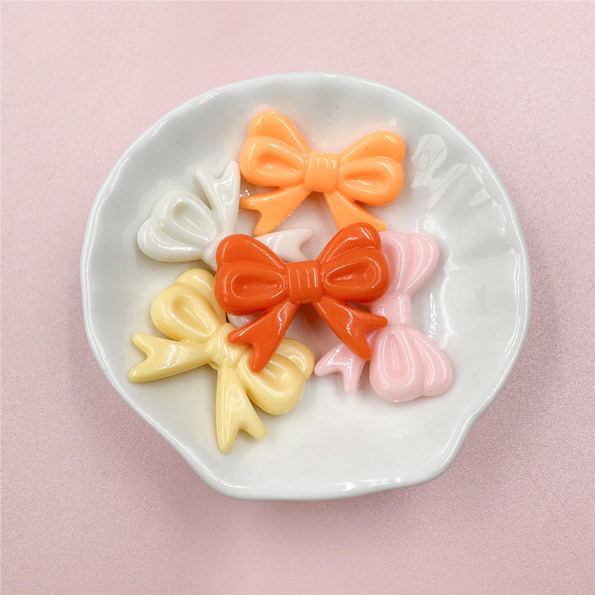 

25 шт. акрил 22,5*29 мм, материал ручной работы, ювелирные аксессуары, желе, цветной галстук-бабочка, бусины с бантом, изготовление аксессуаров, материал, украшение для шпильки разноцветный