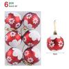 6Pcs/box 6cm Christmas Ball Ornaments Xmas Tree Hanging Pendant Christmas Decorations for Home 2025 Navidad Natal New Year Gift