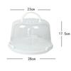 Plastic Cake Box with Foldable Handle Pastry Storage Boxes Dessert Container Cover Case Serving Tray for Travel Cake Acce