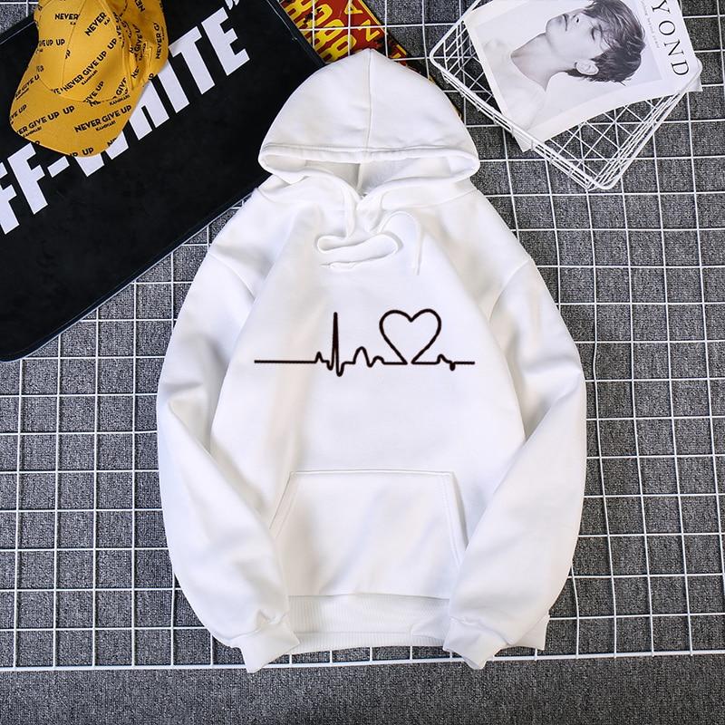 Women Hoodies Casual Harajuku Love Printed Hoodie Autumn Winter Female Hoodies Women Long Sleeve Clothing