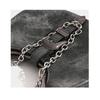 IELGY Women's Chain Portable Crescent Bag, Retro Shoulder Canvas Underarm Bag
