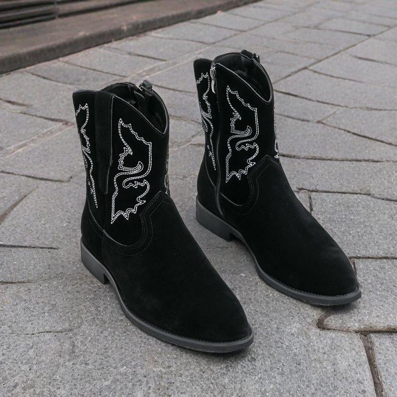 Fashion New Arrival Men Mid-Calf Boots Comfortable Retro High-top Men Shoes Fashion Leather Motorcycle Boots New Outdoor Man Biker Botas