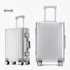 Aluminum-Magnesium Alloy Trolley Case - All-Metal Universal Wheel Luggage for Men and Women Business Carry-On