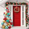 114pcs Christmas Tree Latex Aluminum Film Balloon Tree Set Red Cane Christmas Day Party Venue Decoration Set Party Decoration