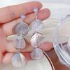 Long Exaggerated Petal Metal Earrings With A Light Luxury Style And A Niche Design Fashionable And Personalized For Women