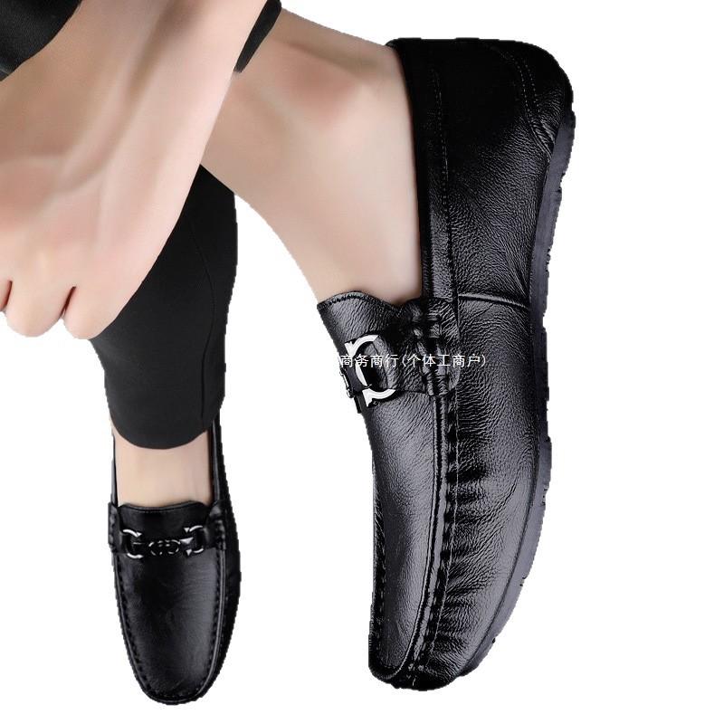 2025 spring and autumn new men's Doudou shoes men's deodorant casual shoes one-pedal lazy shoes driving shoes