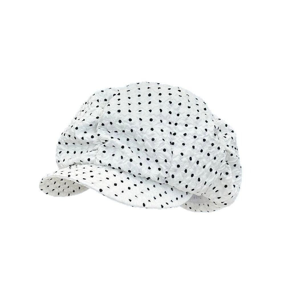 

Versatile Oversized Cloud Hat Korean Style Mushroom Cap Trendy Octagonal Hat for Women белый