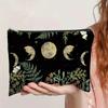 New Trendy Zipper Pouch Simple Modern Nature Moon Phase Cosmetic Bag Durable Boho Tarot Pouch Travel