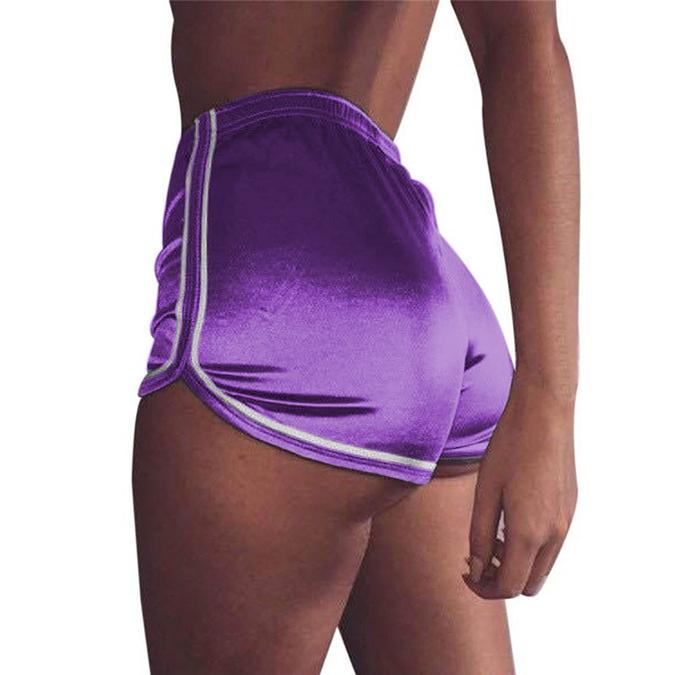 Women Fashion Pleated Elastic High Waist Sexy Shorts