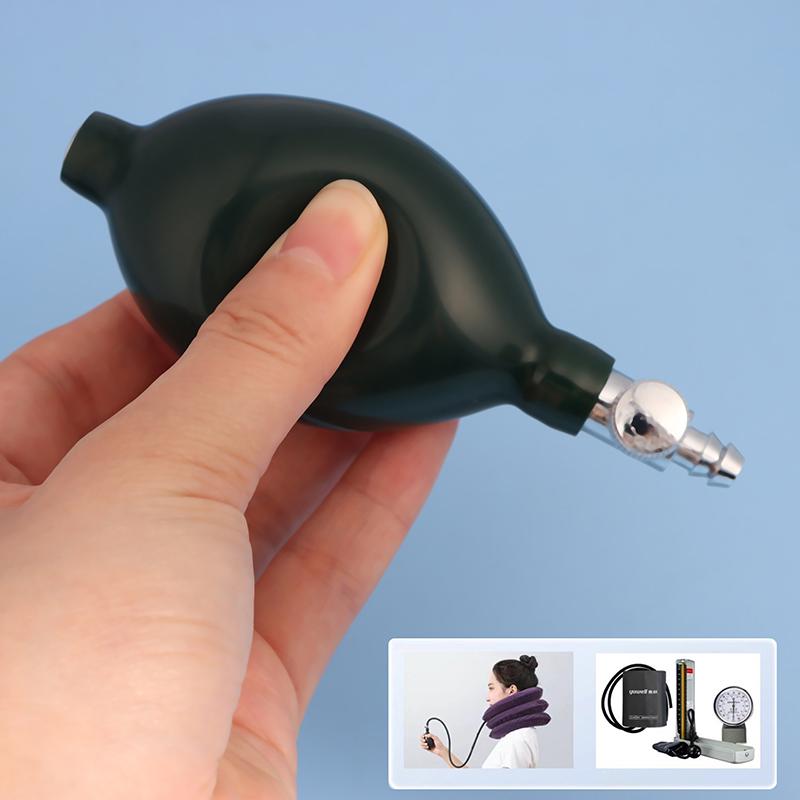 Tamsiai žalias pripūtimo balionėlis oro pompa sfigmomanometrui kraujospūdžio matuokliui nešiojamas sveikatos priežiūros priedas rutulys metaliniai vožtuvai