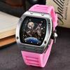 2025 New Barrel-shaped Space Astronaut Luminous Hollow Tourbillon Fashion Men's Quartz Watch