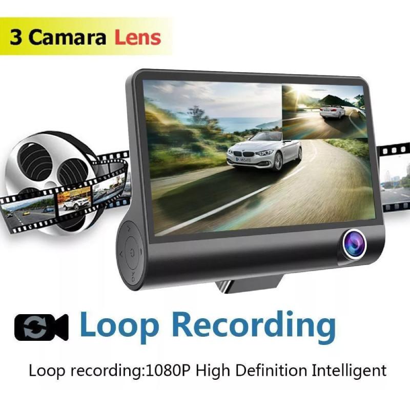 1080p In 4 Car Camera Recorder Dual Front And Rear Dash Night Cam