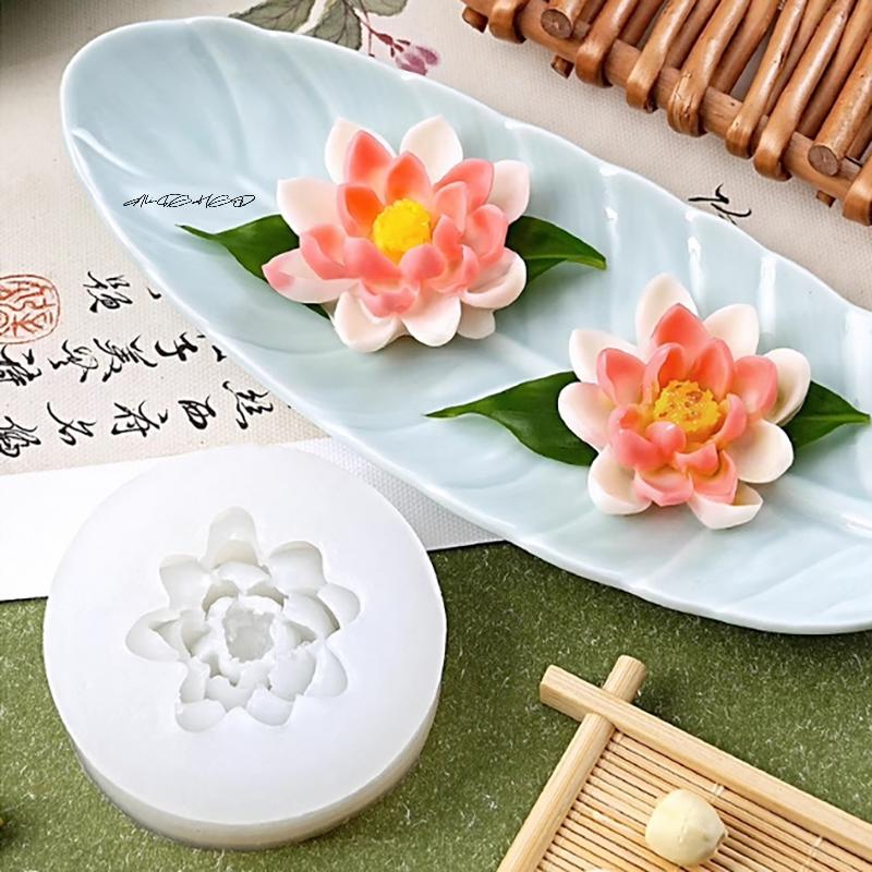 3D Jasmine Rose Flower Silicone Mold for DIY Chocolate Cake Decor Pudding Desserts Pastry Fondant Baking Tool Soap Making