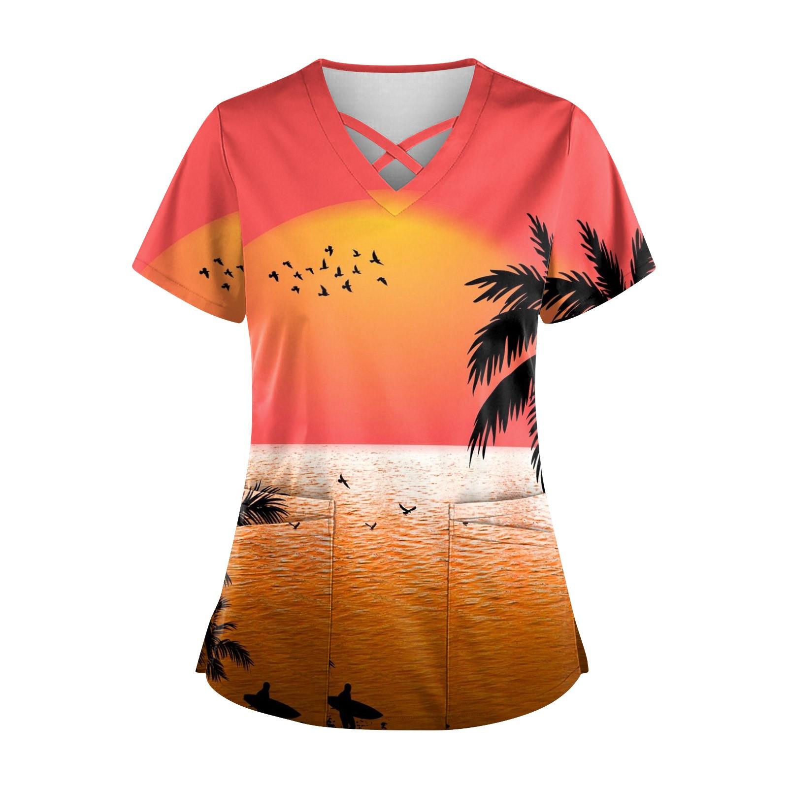 Женская Гавайская униформа с принтом — фото 10