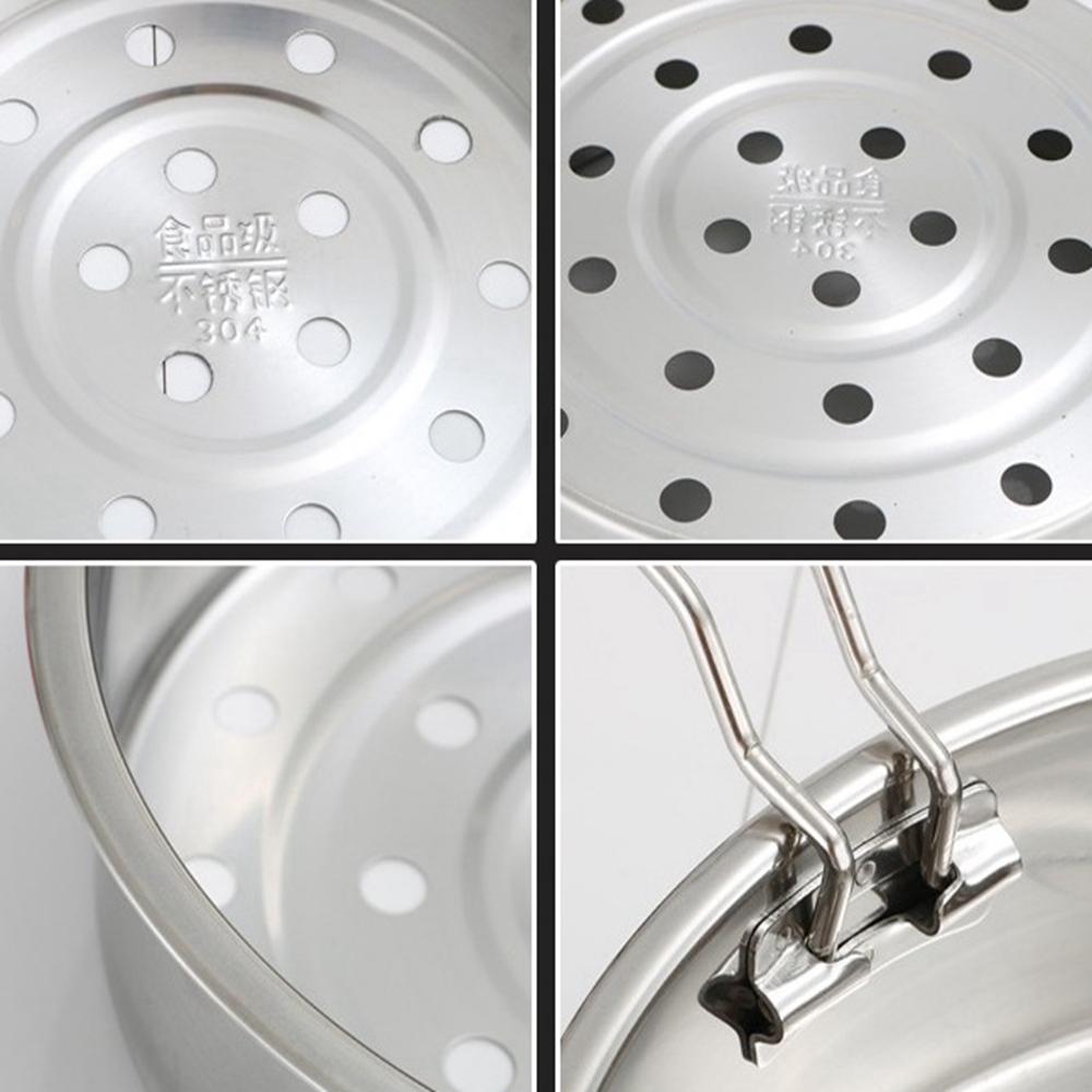 S/M/L Vegetables Stainless Steel Basket Compatible with Pot with Holes Cage Steamer Cooker Cakeware