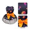 Breathable Dog Pumpkin Dress Polyester Dog Bat Dress Decorative Halloween Dog Clothes  Halloween