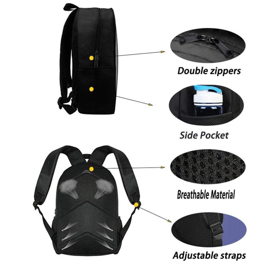 15 Inch One Piece Lightweight School Backpack with Front Pocket, Durable Large Capacity Unisex Daypack for Boys Girls Age 6-10