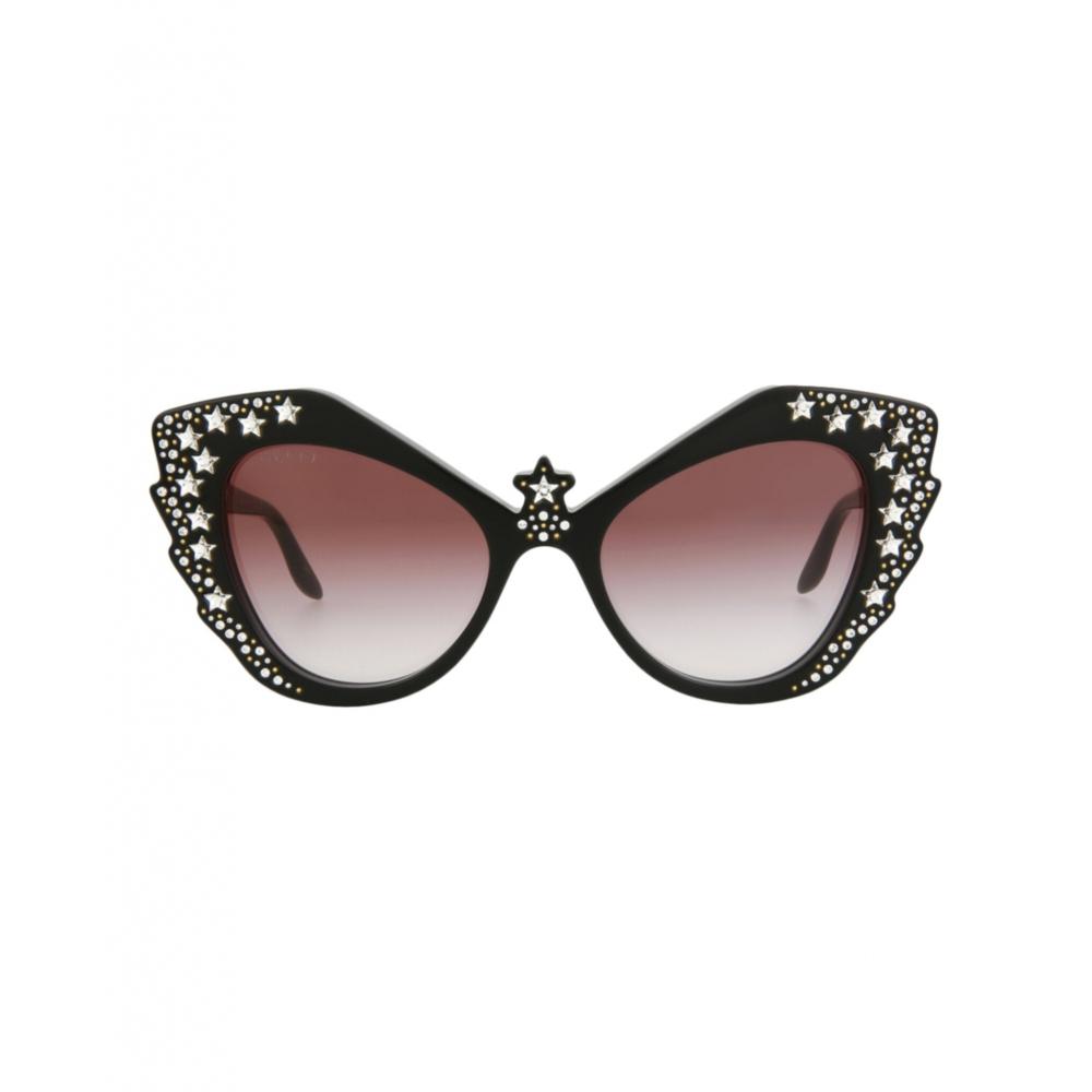 

Gucci Cat Eye Frame Acetate Sunglasses black black red