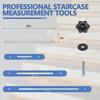 Aluminum Alloy Staircase Ruler Portable Household Stair Measuring Ruler Professional Staircase Renovation Measuring Tool