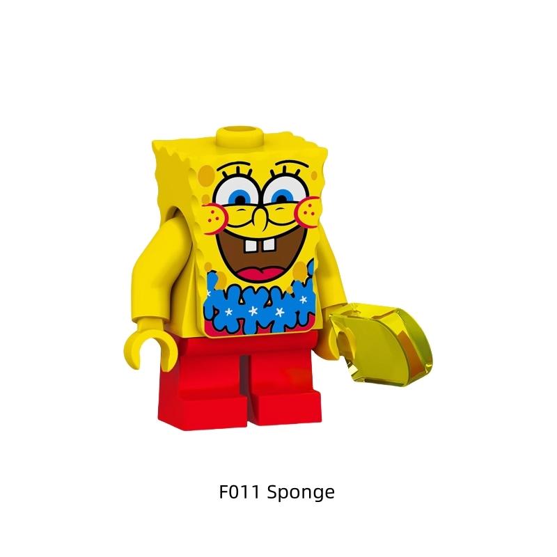 Spongebob Patrick Star Blocks Cartoon Anime Assembled Model Girls Boys Small Building Blocks Children Cute Educational Gifts
