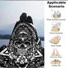 1PC Skull Mandala Art Blanket, Throw For Sofa, Bed, Travel, Camping, Livingroom, And Bed, Printing Blanket With Soft And Warm Fabric Yy250918175