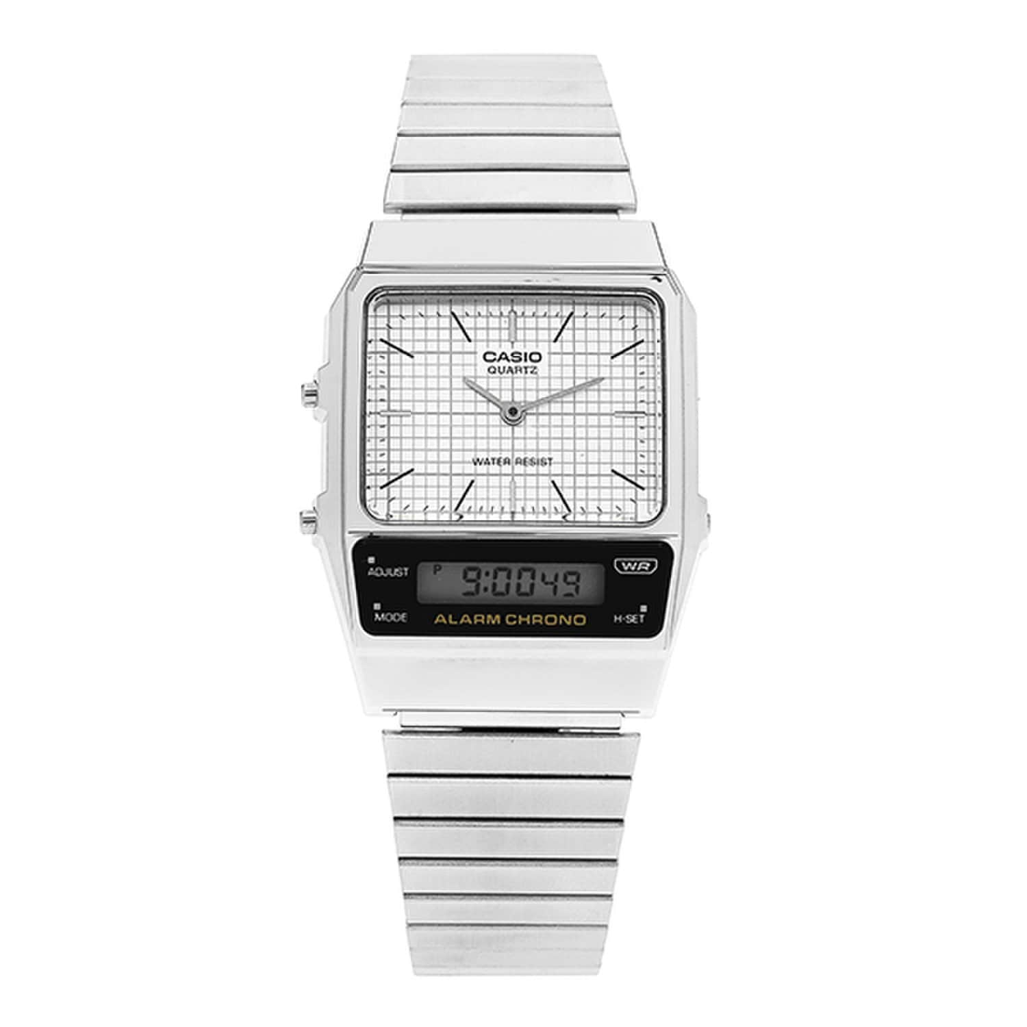 [Casio] AQ-800E-7ADF (AQ-800E-7A) Analog Digital Square Vintage Retro Unisex Metal Watch