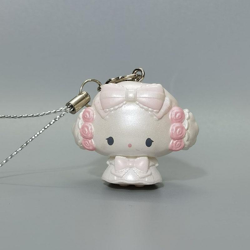 Sanrio Anime 4Cm Keychain Cos Hello Kitty Cat Figure Doll Kawaii Cake Room Decoration Christmas Toy Gifts For Girls Children
