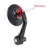 360° Rotating Motorcycle Rearview Mirrors Handle Bar End Side Mirror For 7/8" 22mm Handlebar 1 Pair Blue Glass Wide Angle