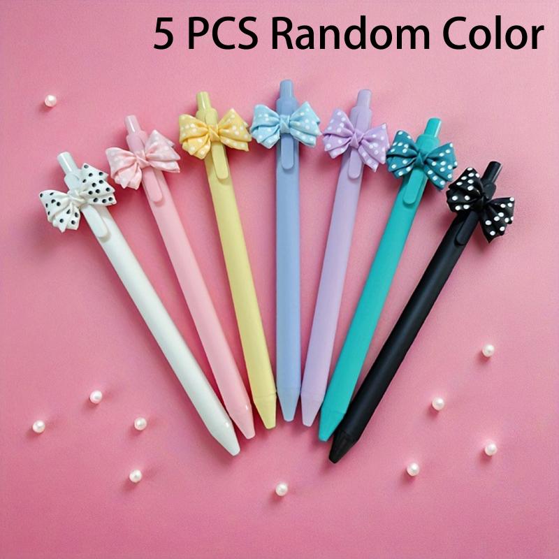 5Pcs Pink Black Cute Butterfly Pen For Birthday Wedding Valentine'S Day Carnival Celebration Party Favor Gift Bag Filler Prize