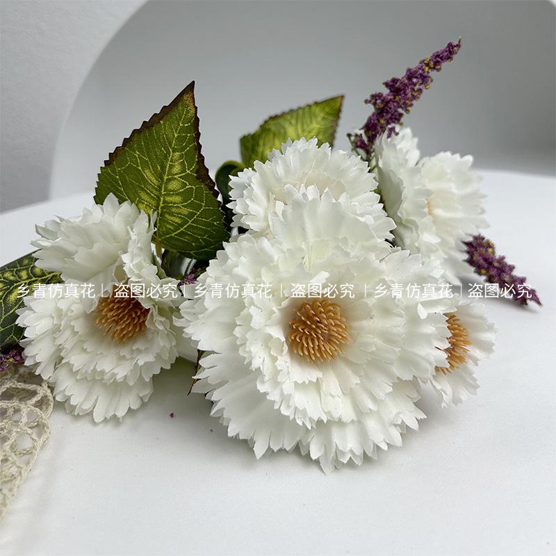 Simulation Of 5-Pronged Sunflower Bundle, Simulation Of Green Plants, Sunflowers, Fake Flowers, Silk Flowers, Home Decoration Shooting Props
