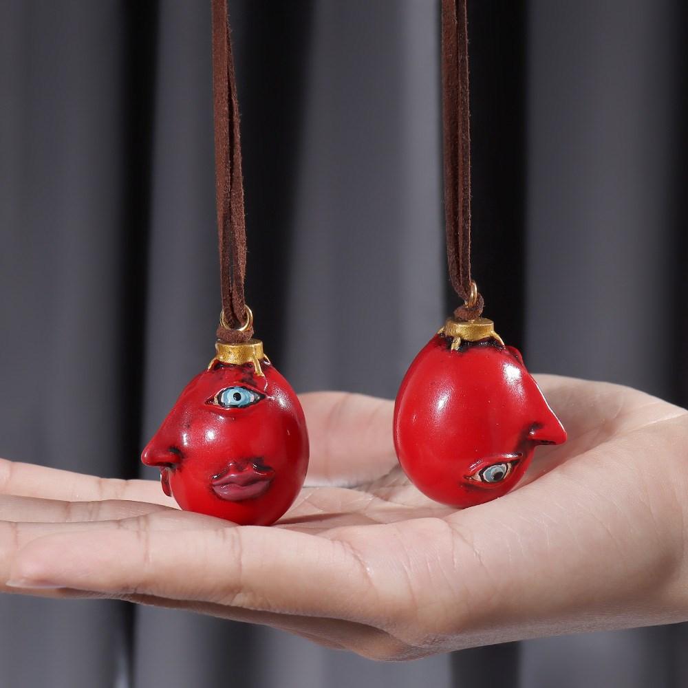 Anime 1997 Behelit Griffith Huevo Del Rey Collar Accesorios de Cosplay El Arco de la Edad Dorada Colgante Atrezo para Disfraz Regalo para Fans