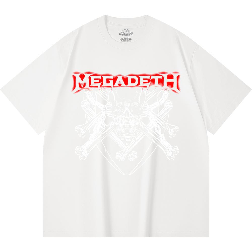 230 g/m² 100% Bavlna T-shirt Heavy Metal Rocková Kapela Tisk Populární Hudby Unisex Těžký Bavlněný T-shirt