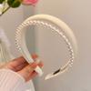 Narrow Pearl Hair Hoop Double Layer Head Hoop New Hair Band  Wedding Use