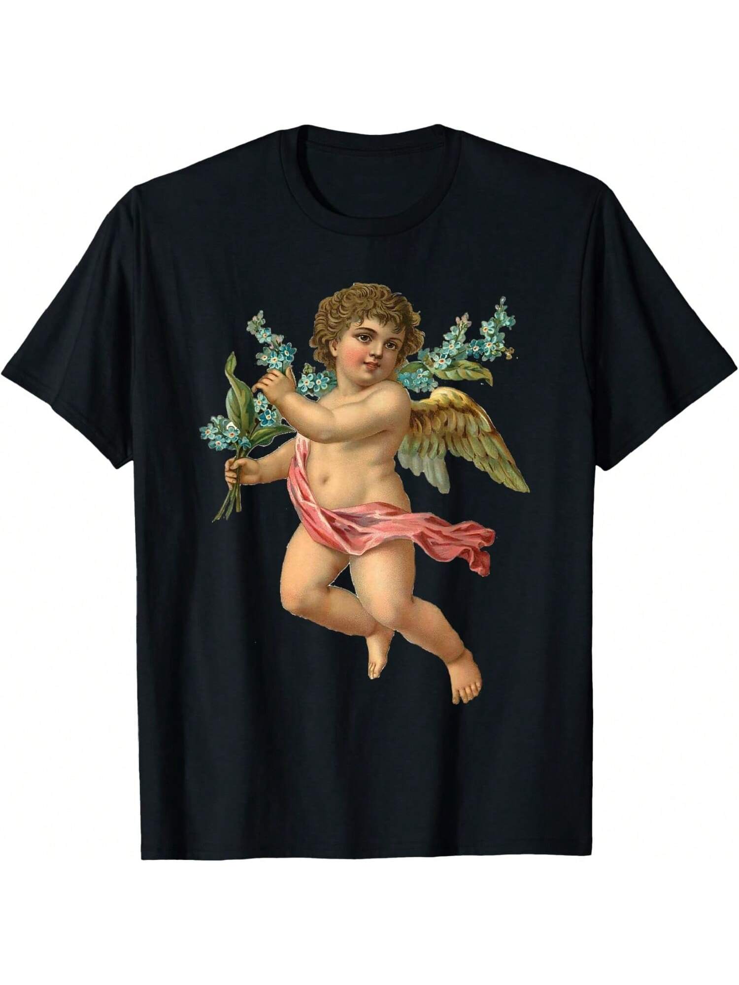 Angelic Vintage Cherub Heavenly Gift T Shirt T-Shirt S