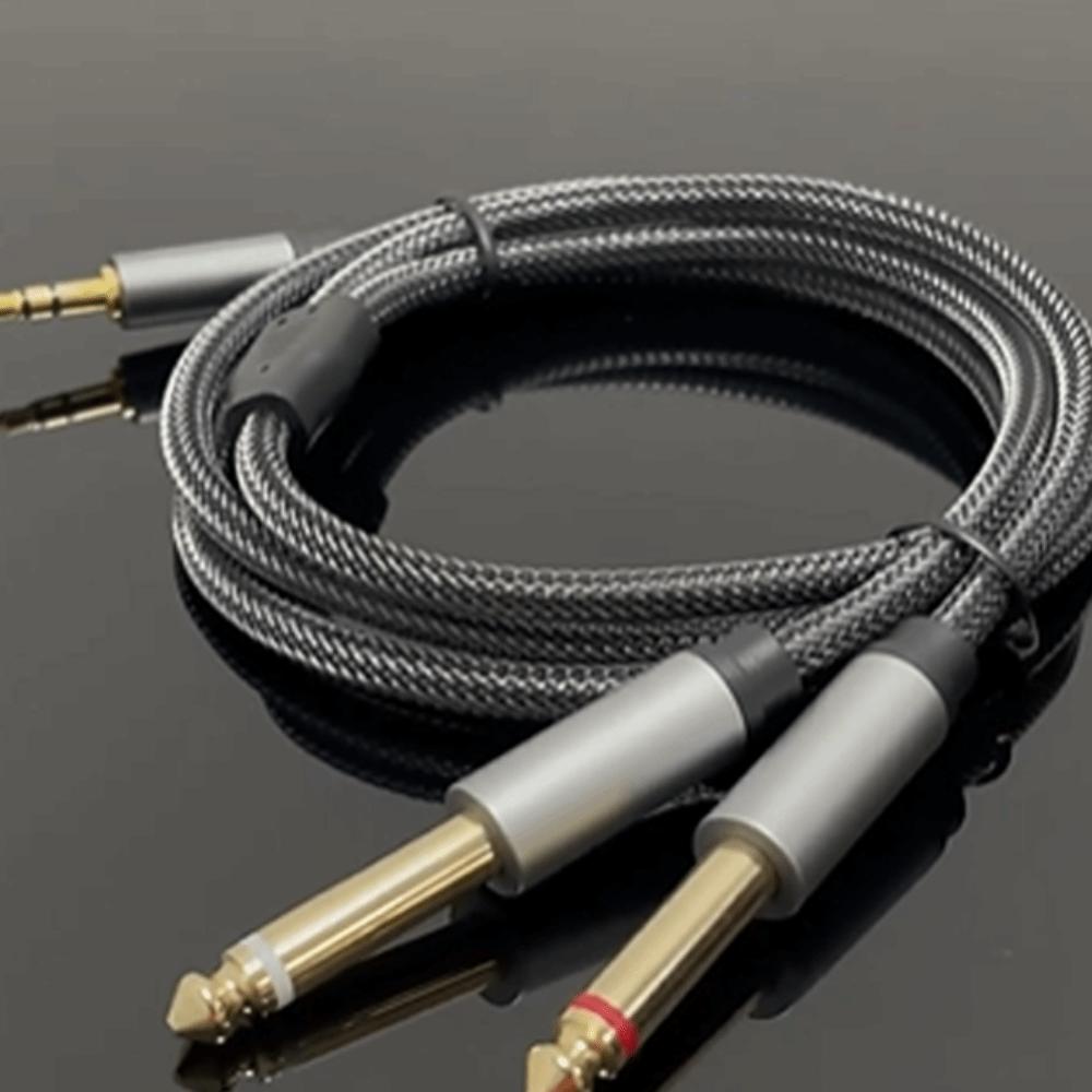 Dual Channel 3.5mm To 6.35mm Audio Splitter Cable  Consumer Electronics