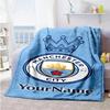 Manchester City Customize Text Blanket Gift Customizable Blanket Durable Comfort Great for Office Bedding Living Room Livingroom for All Occasions