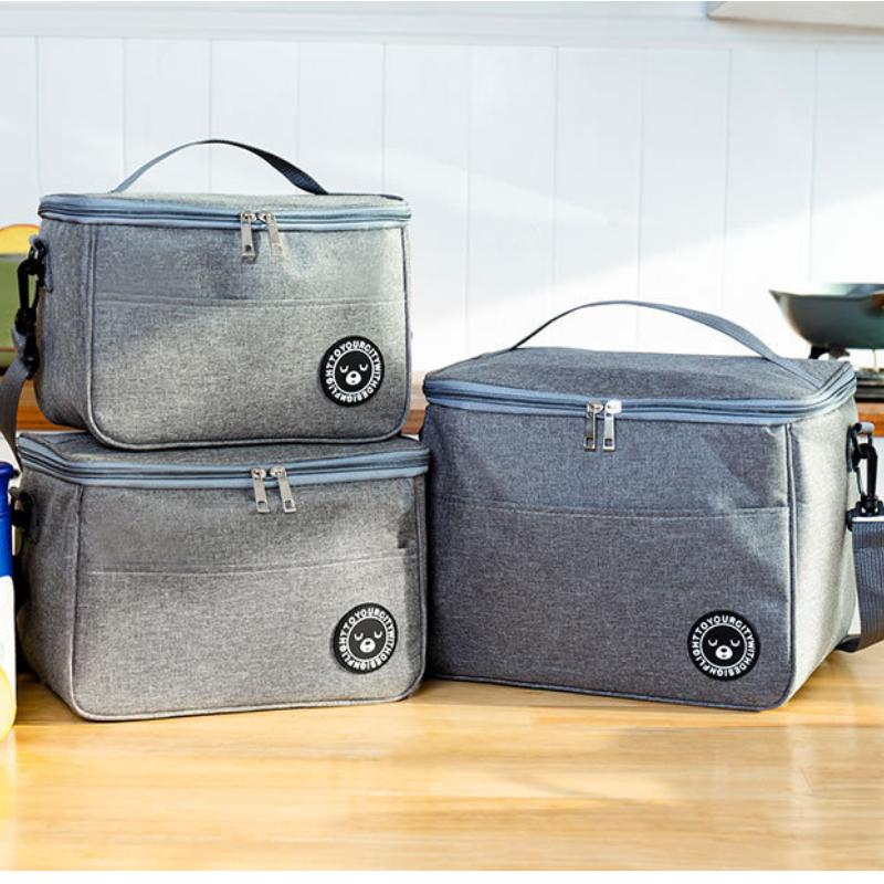 Portable Cooler Bag Folding Insulation Picnic Ice Pack For Food Thermal Drink Carrier Insulated Lunch Box Delivery S/M/L