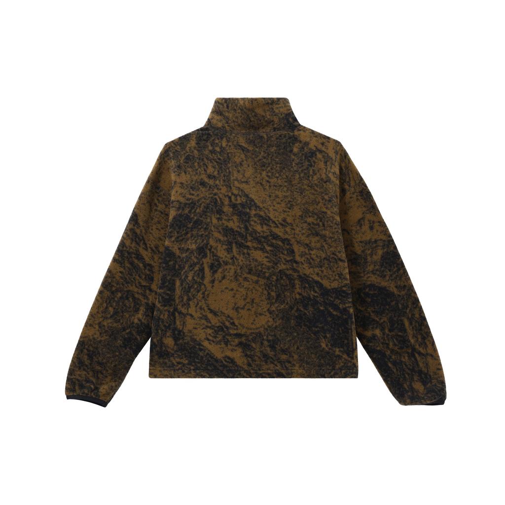 Nike ACG Therma-Fit Wolf Tree Abstract Pattern Fleece Pullover Sweatshirt Women Tops Brown DM4329-242