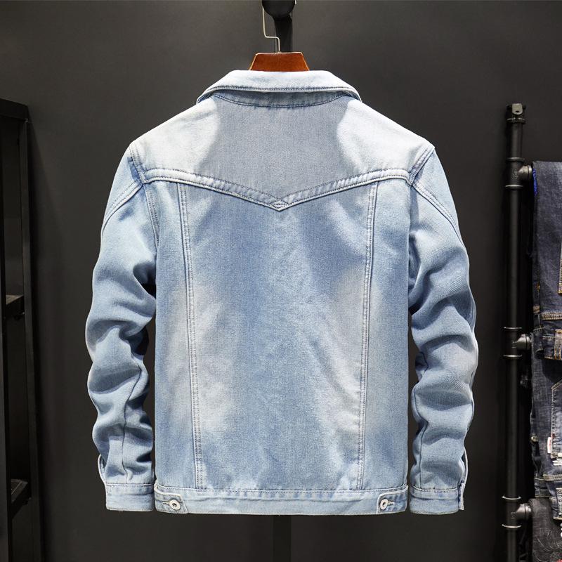 Men's Winter Fleece-Lined Denim Jacket - Trendy Korean Style, Loose Fit