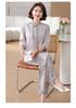 Summer 2026 Chinese Style Chiffon Suit for Stylish Middle-aged Women